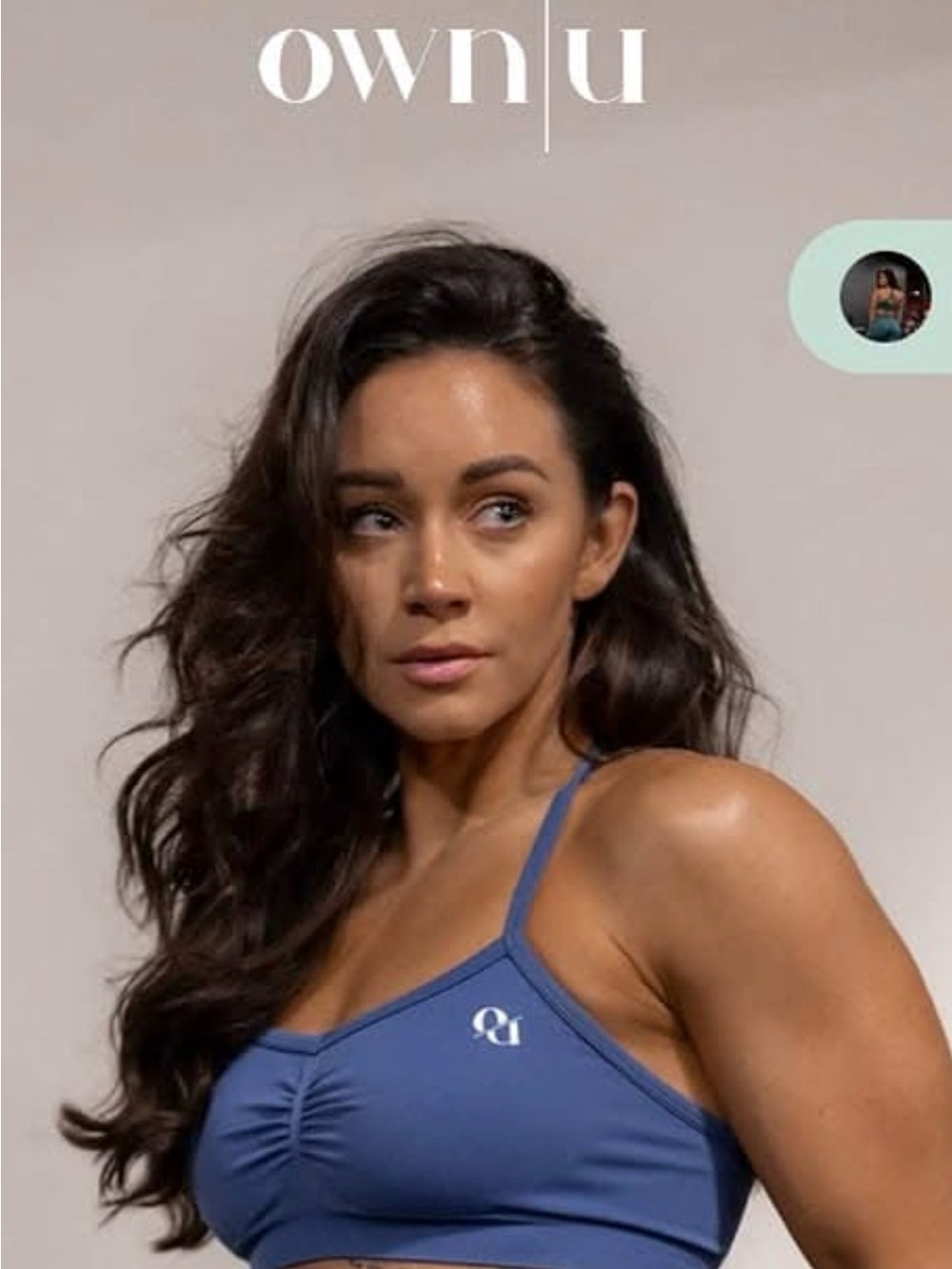Own|U Blue Seamless Sports Bra
